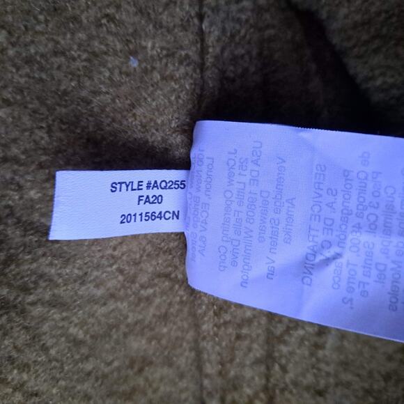 J. Crew Swingy Mock Neck Coat Italian Boiled Wool Full Zip Jacket Green Size XL - Picture 15 of 15